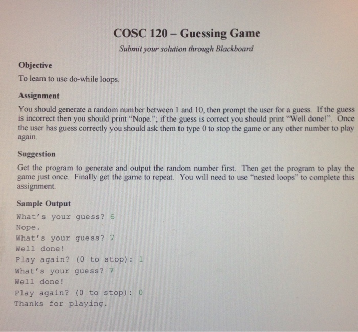 Solved Answer in java. Do a do-while loop, not a strange | Chegg.com