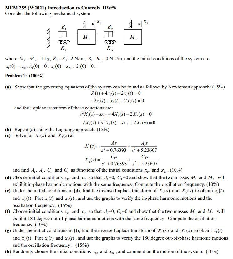 Solved If possible, please help with all parts of the | Chegg.com