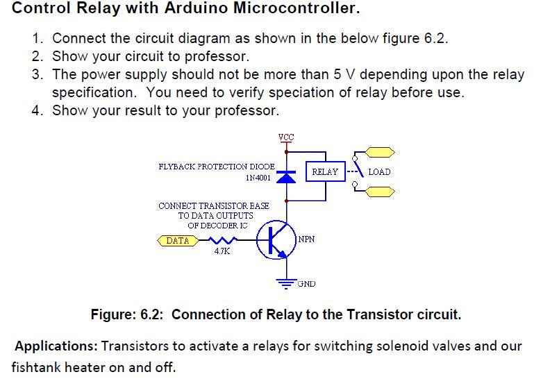 Circuit Diagram Of Relay With Microcontroller