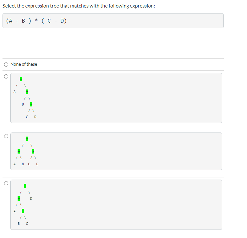 Expression Tree For Sql Select Solved Select the expression tree that matches with the | Chegg.com