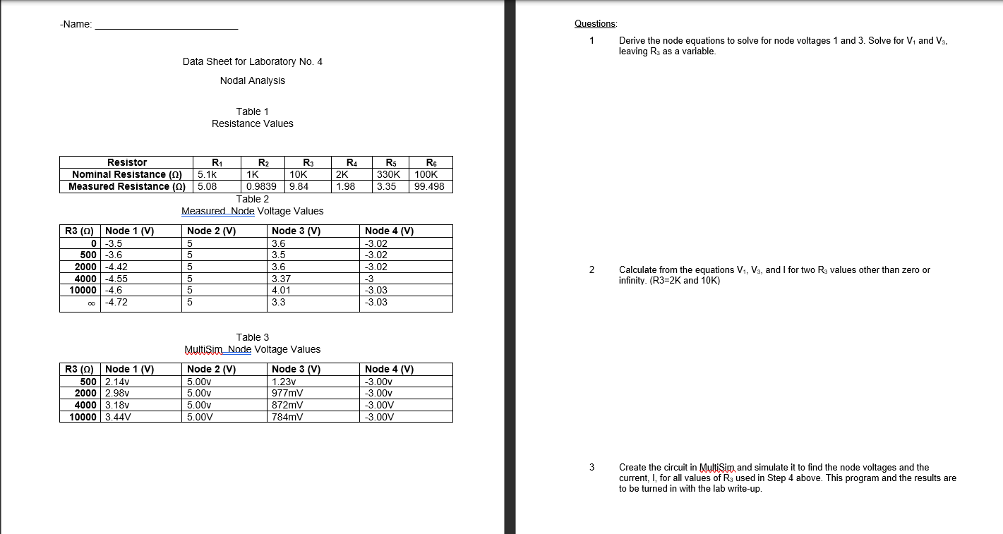 Ece Electronic Measurement Techniques Fall Chegg Com