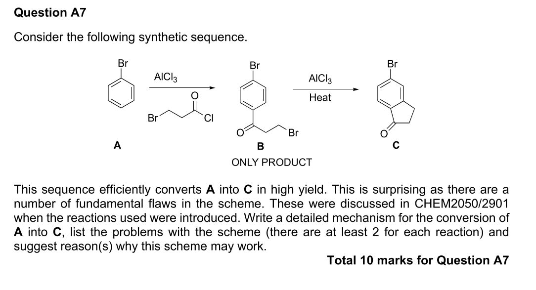 Solved Consider The Following Synthetic Sequence. A B C ONLY | Chegg.com