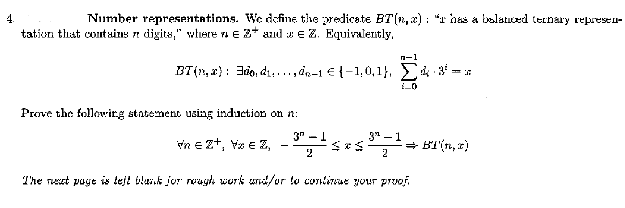 Solved 4. Number representations. We define the predicate | Chegg.com