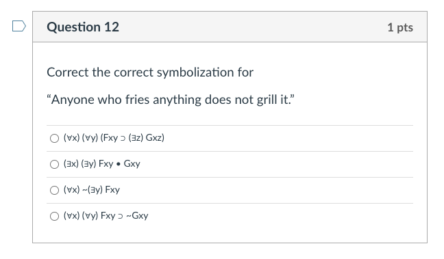 Solved Question 11 1 pts Which one of the following is NOT | Chegg.com