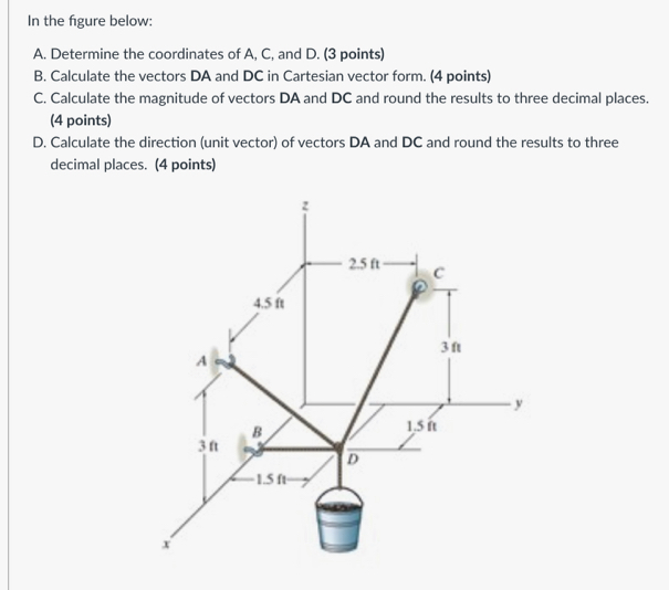 Solved In The Figure Below: A. Determine The Coordinates Of | Chegg.com