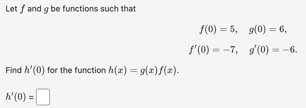 Solved Let F And G Be Functions Such That | Chegg.com | Chegg.com