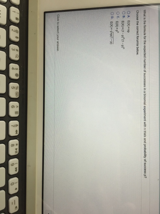 Solved What is the formula for the expected number of