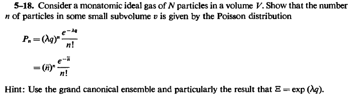 Solved 5–18. Consider a monatomic ideal gas of N particles | Chegg.com