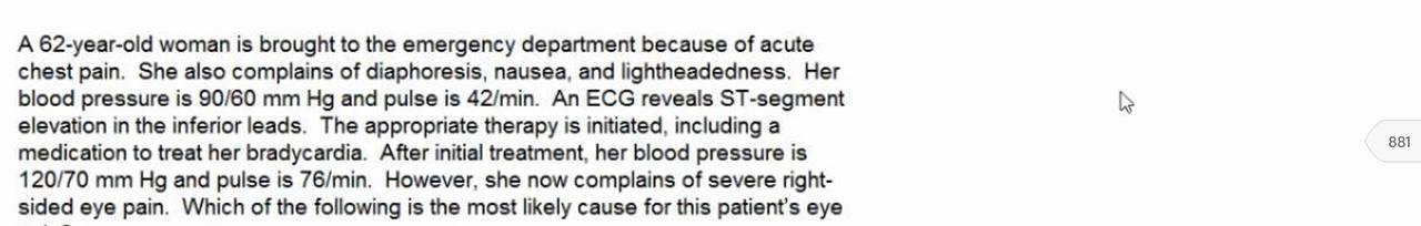 Solved क A 62-year-old woman is brought to the emergency | Chegg.com
