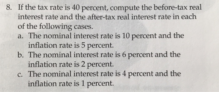 Solved If the tax rate is 40 percent, compute the before-tax | Chegg.com