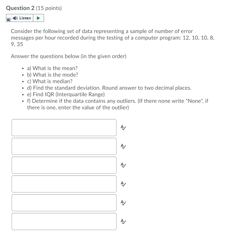 Solved Question 2 (15 points) Listen → Consider the | Chegg.com