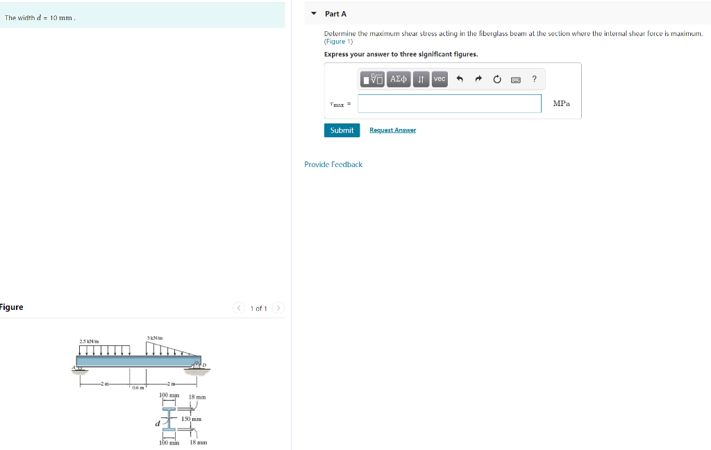 Solved Determine the maximum shear stress acting in the | Chegg.com