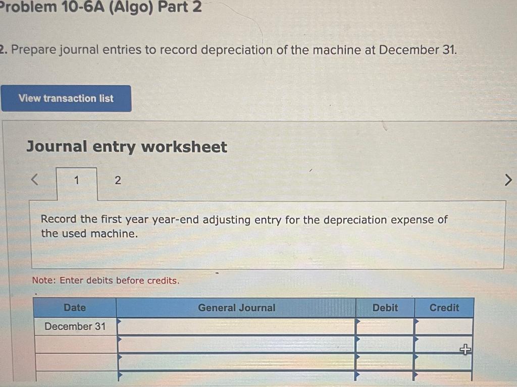 Solved Problem 10-6A (Algo) Disposal of plant assets LO C1, | Chegg.com