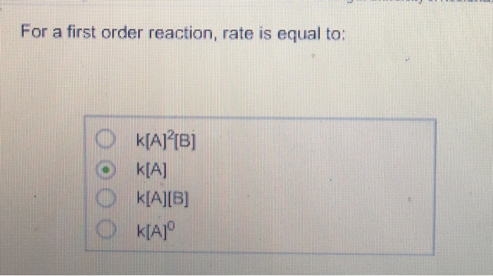 Solved The dependence of the rate constant on temperature is | Chegg.com