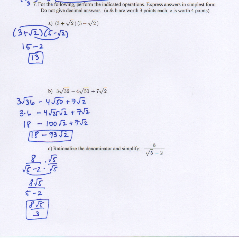 Solved 3 1 For The Following Perform The Indicated Chegg Com