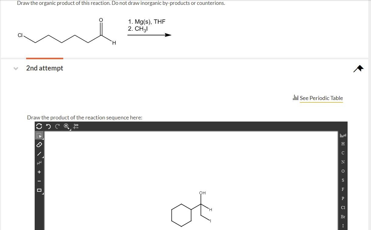 Solved Draw the organic product of this reaction. Do not | Chegg.com