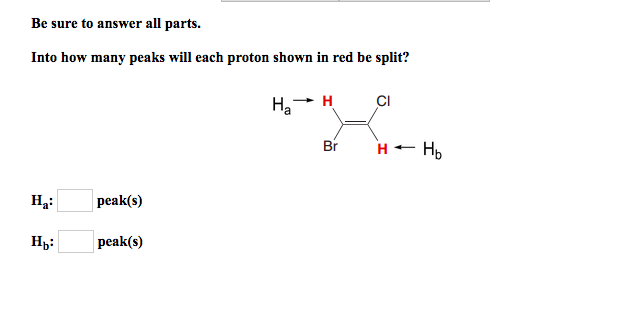 Solved Be Sure To Answer All Parts Into How Many Peaks W Chegg Com