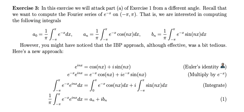 Solved Exercise 3: In this exercise we will attack part (a) | Chegg.com