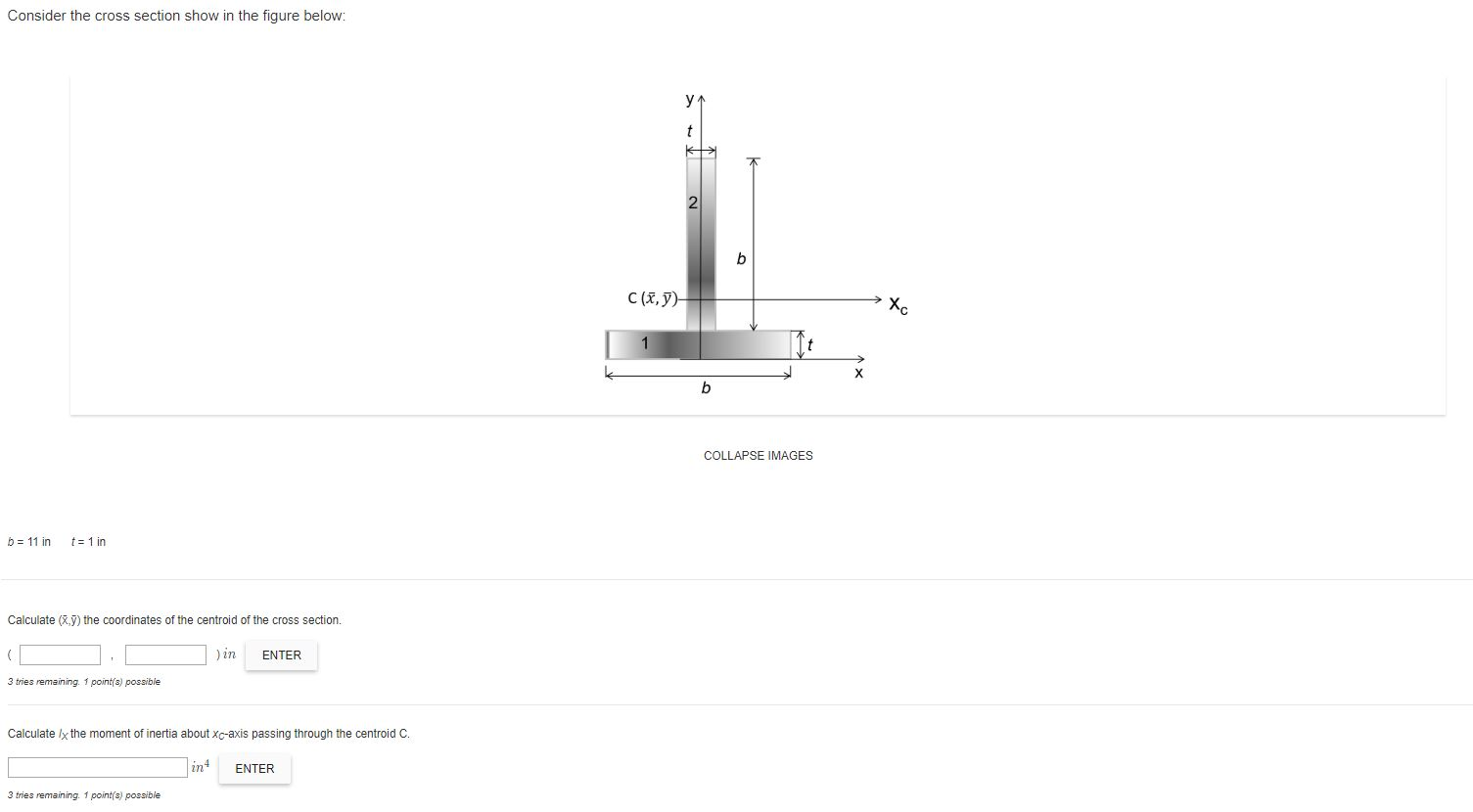 Solved Consider the cross section show in the figure below: | Chegg.com