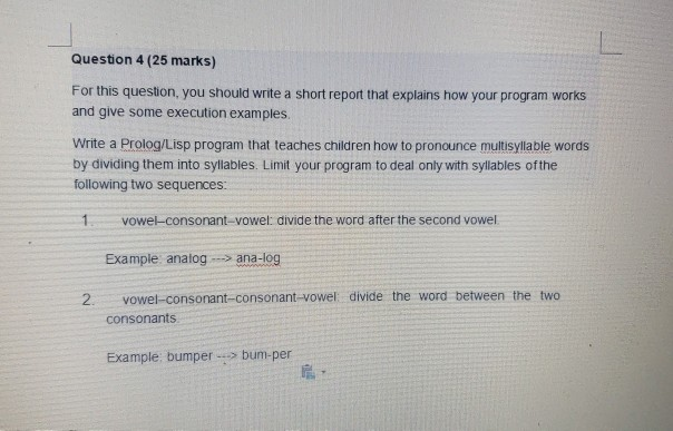 Solved Question 4 (25 marks) For this question, you should | Chegg.com