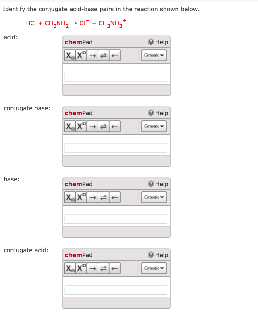 Solved Identify the conjugate acid-base pairs in the | Chegg.com