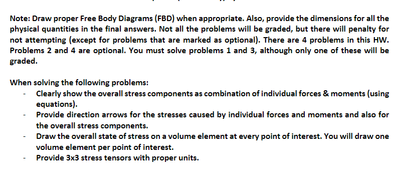 Solved Note: Draw Proper Free Body Diagrams (FBD) When | Chegg.com