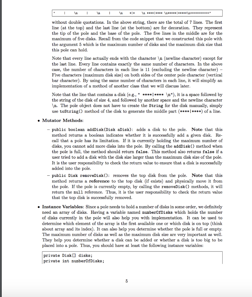 Solved Project 2 - Tower of Hanoi CS 0401-Intermediate | Chegg.com