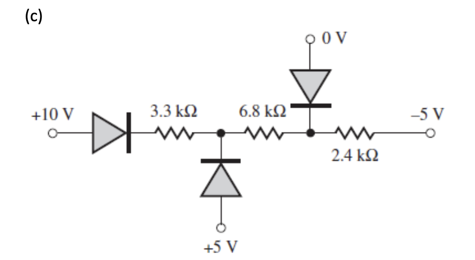 Solved Find the Qpoint for the diodes in the circuits in