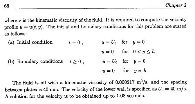 Chapter 3 where v is the kinematic viscosity of the | Chegg.com