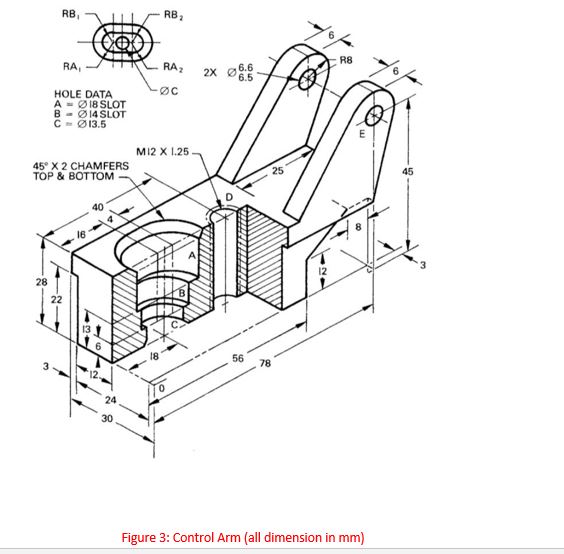 Solved The question :Refer to Fig.3 Control Arm On a | Chegg.com