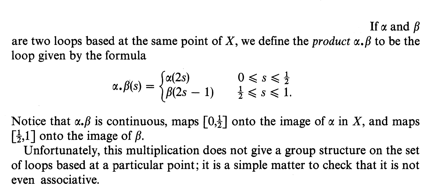 Solved > If A And B Are Two Loops Based At The Same Point Of | Chegg.com