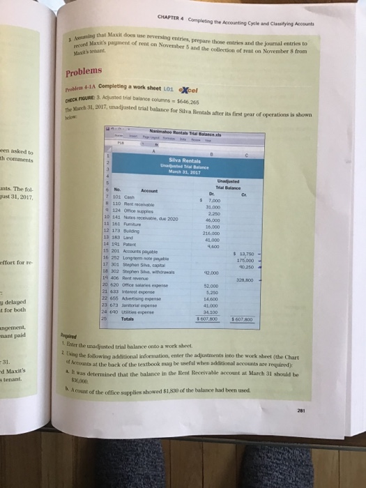 financial accounting chapter 4 homework