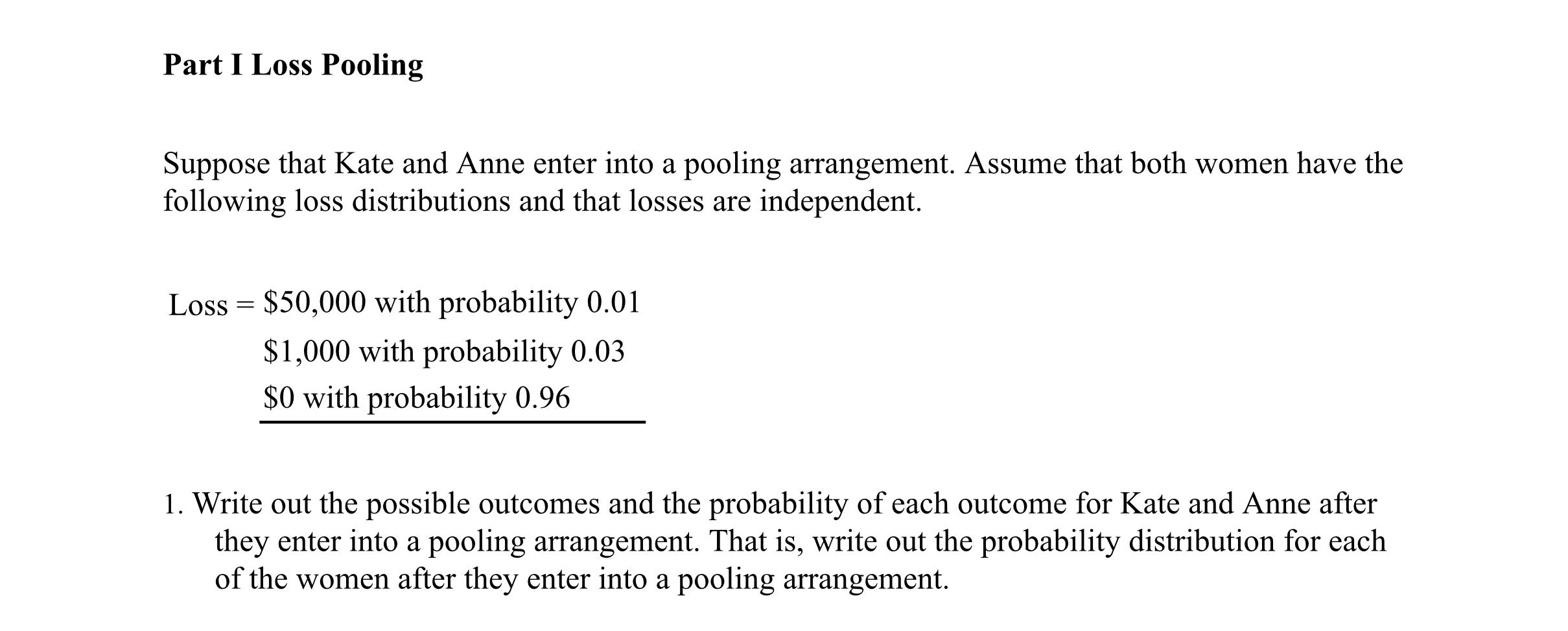 part-i-loss-pooling-suppose-that-kate-and-anne-enter-chegg