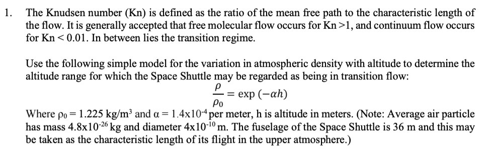 Mean free paths and Knudsen numbers (K n ) of 3 compounds; Ferrocene