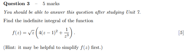Solved Question 3 5 marks You should be able to answer this | Chegg.com