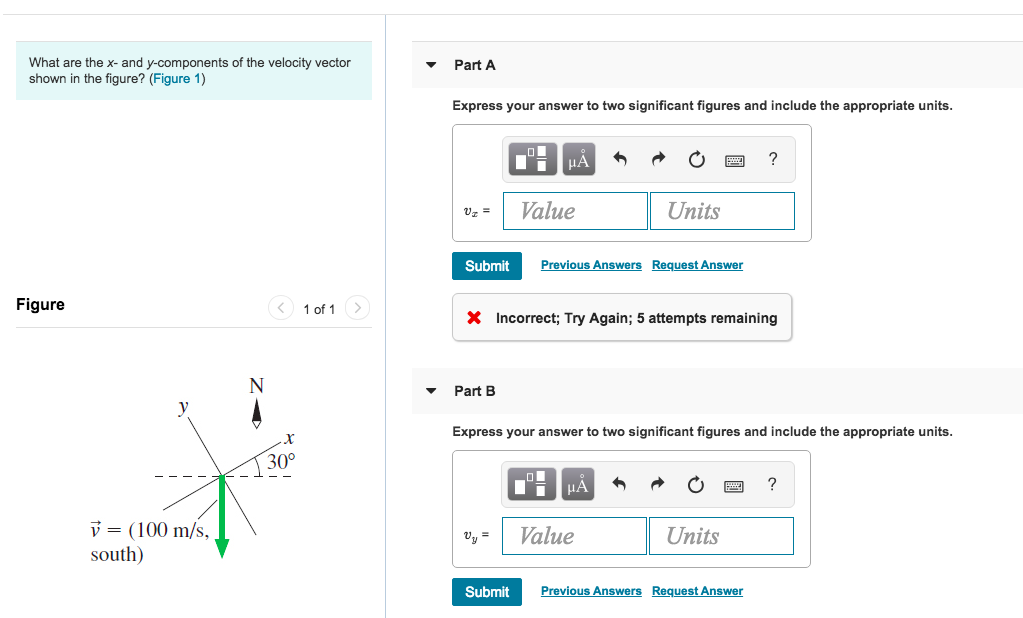 Solved: What Are The X- And Y-components Of The Velocity V... | Chegg.com