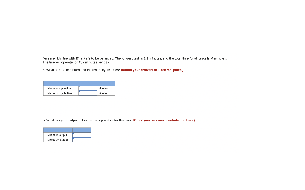 Solved An assembly line with 17 tasks is to be balanced. The | Chegg.com