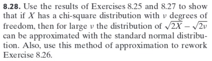 Solved 13.7. Making use of the result of Exercise 8.28 on | Chegg.com