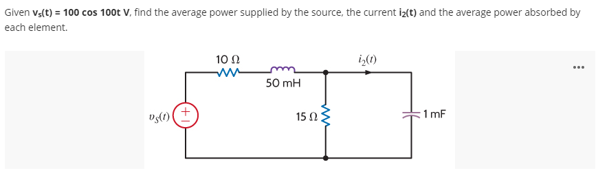 Solved Question 1 A. Find the real and reactive power | Chegg.com