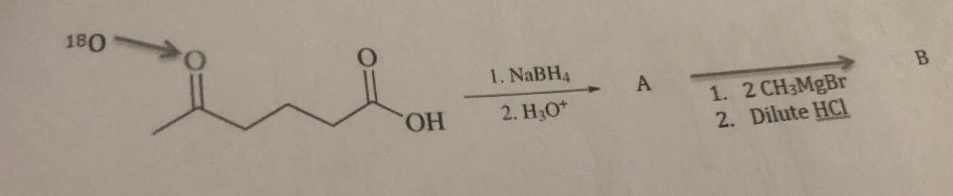 Solved Write the structure of compounds A and B in the | Chegg.com