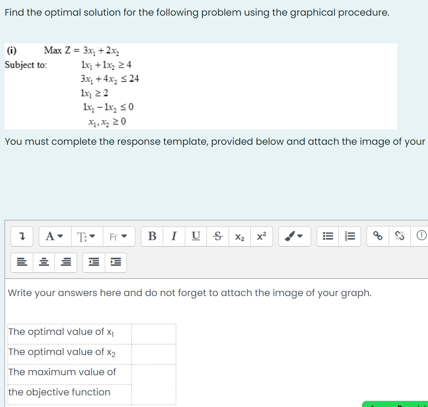 Solved Find the optimal solution for the following problem | Chegg.com
