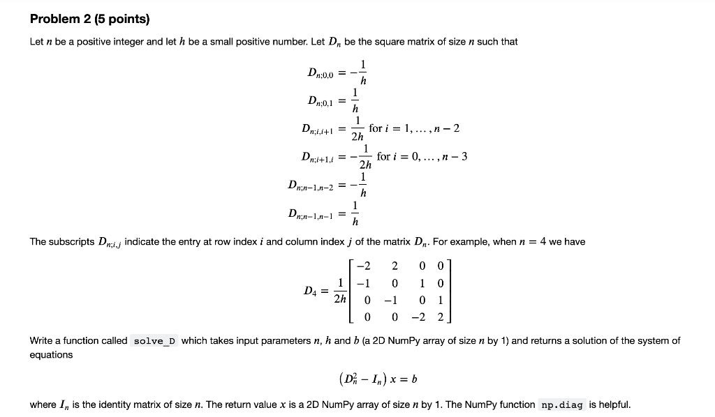 Problem 2 5 Points Let N Be A Positive Integer A Chegg Com