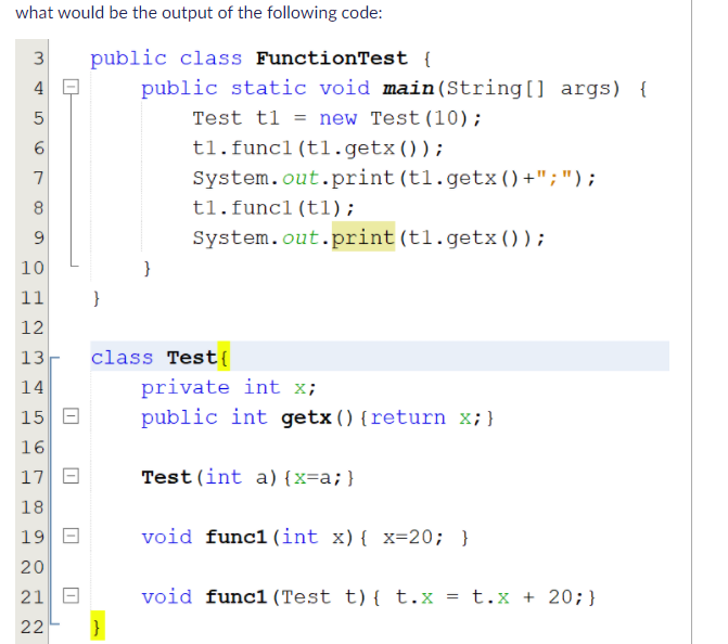 Solved what would be the output of the following code: الينا | Chegg.com