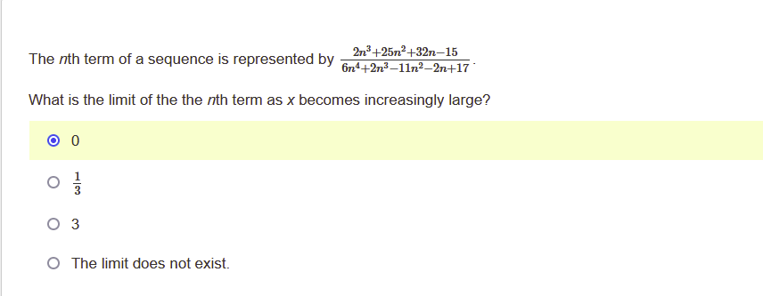 Solved The Nth Term Of A Sequence Is Represented By | Chegg.com