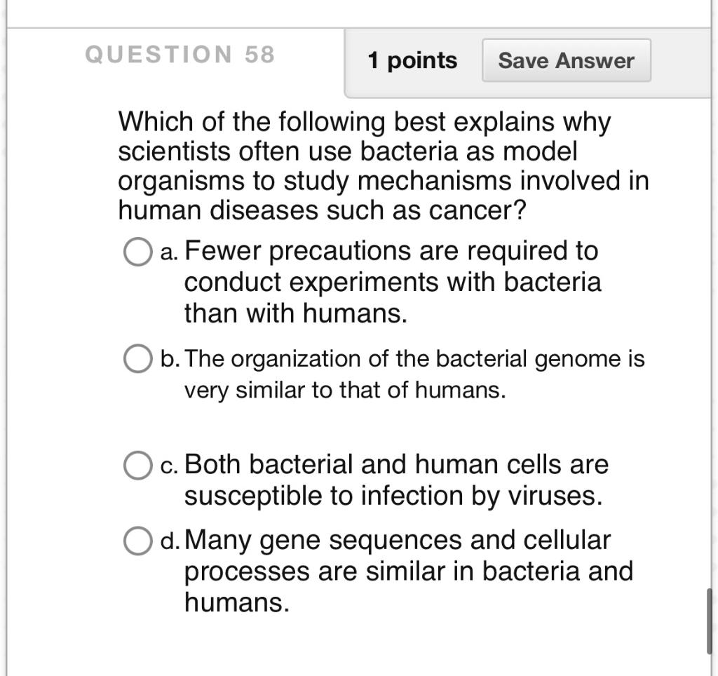 Solved Which of the following best explains why scientists | Chegg.com