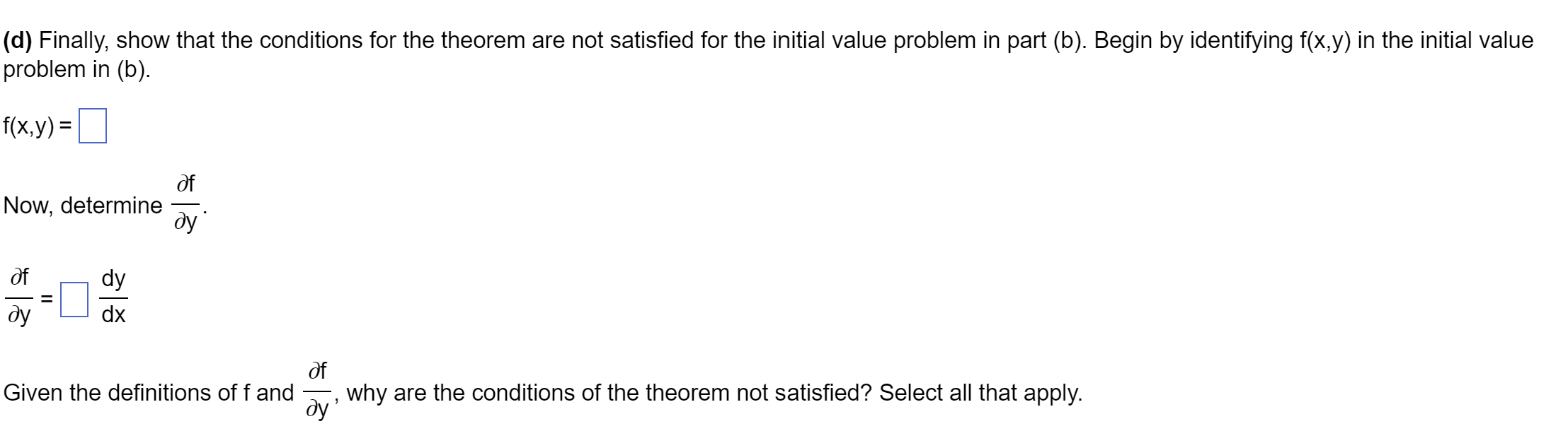 Solved In applications, most initial value problems will | Chegg.com
