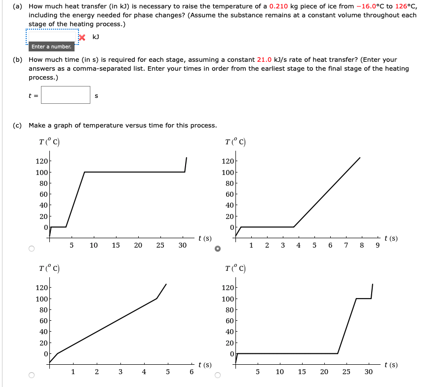 Solved (a) How much heat transfer (in kJ) is necessary to | Chegg.com