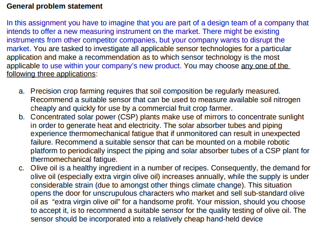 Solved General problem statement In this assignment you have | Chegg.com