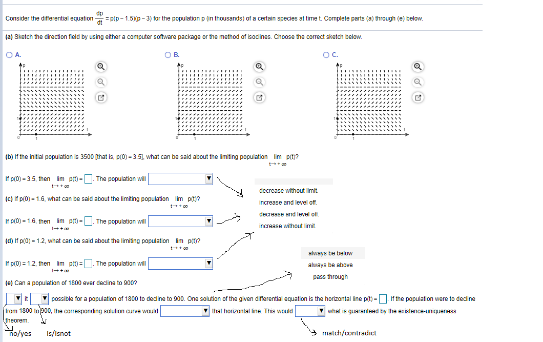 Solved I wrote down the options that need to be selected. I | Chegg.com