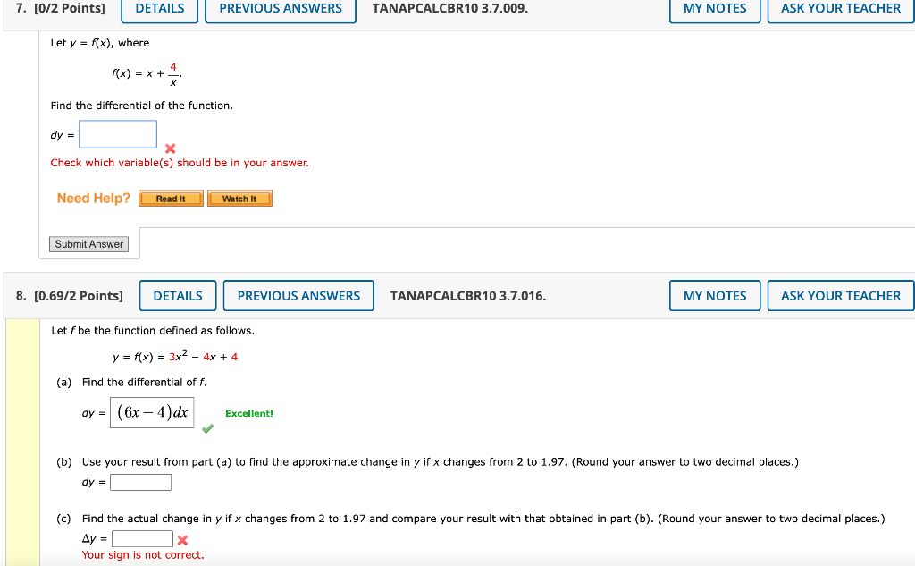 Solved 7. [0/2 Points] DETAILS PREVIOUS ANSWERS | Chegg.com